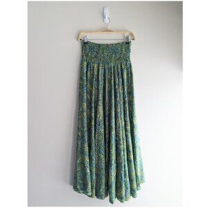Bohemian Paisley Print Wide Leg Cullottes
